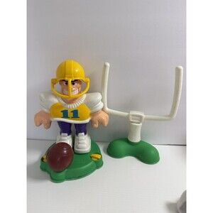 Playschool Super Jocks 1998 Hasbro Football Field Goal Kicker w/ Football